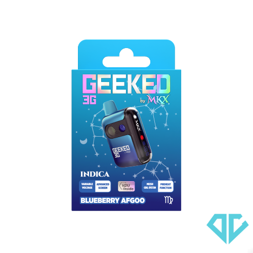 Photograph of product: MKX GEEKED Blueberry Afgoo Disposable 3g