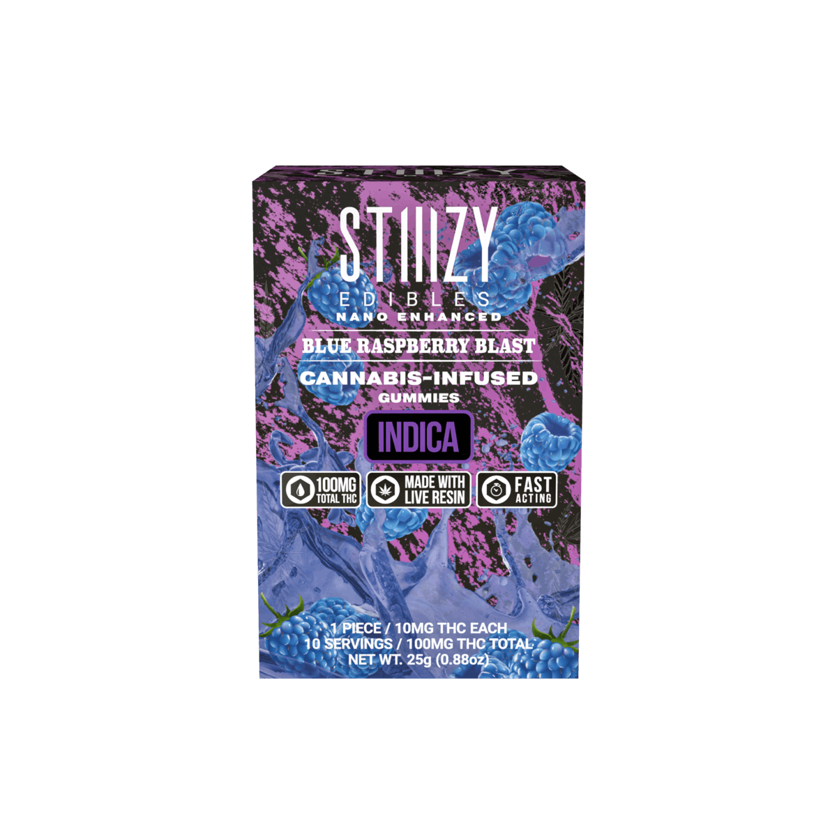 Photograph of product: Gummies | Blue Raspberry Blast | 100mg