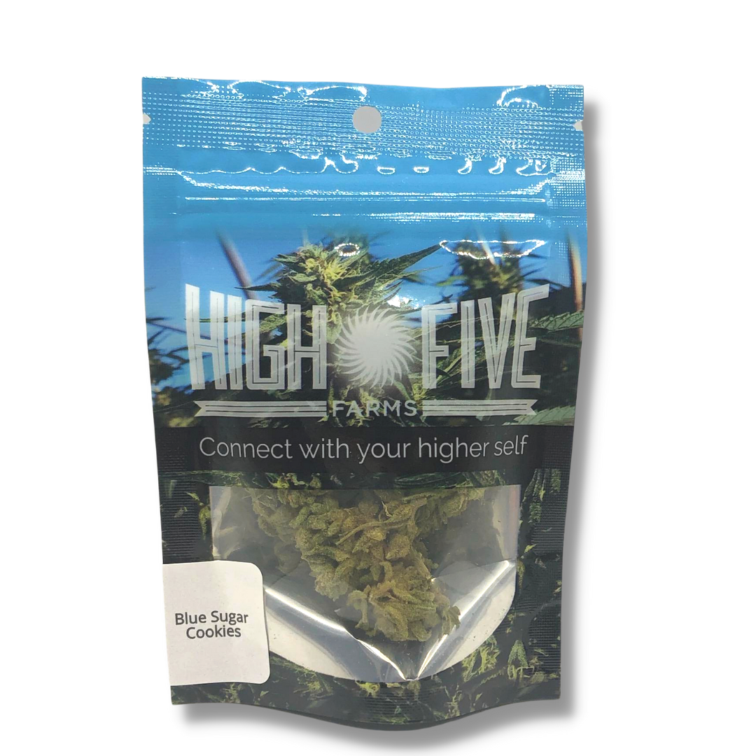 Photograph of Product: Blue Sugar Cookies Flower (High Five) - 3.5g