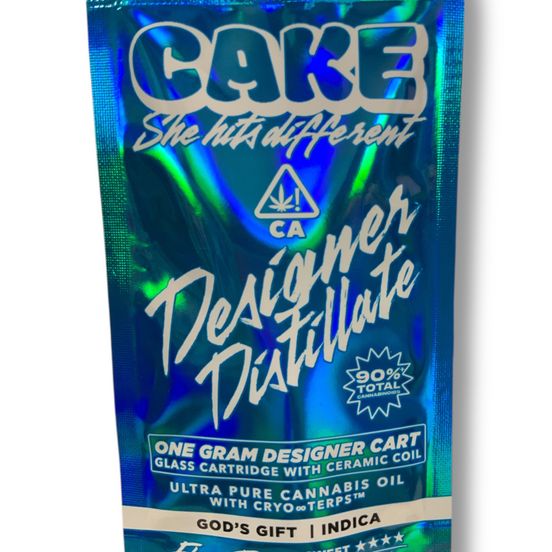 Photograph of product: Cake - Gods Gift 1g Designer Distillate Vape - 