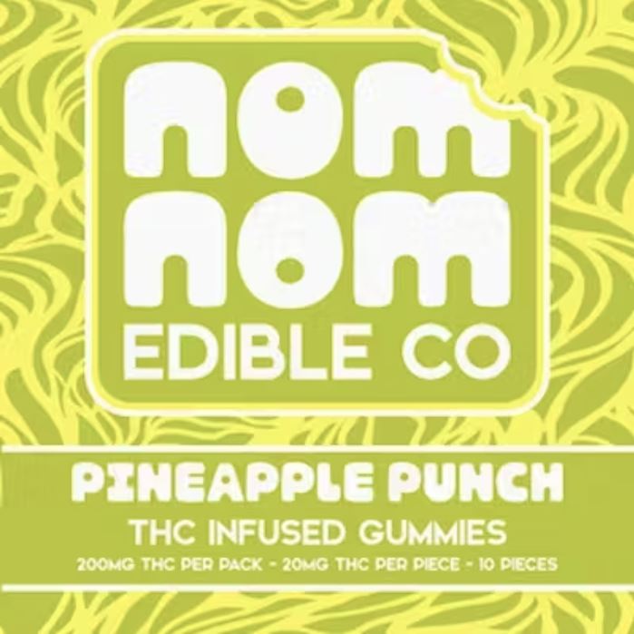 Photograph of Product: Nom Nom Gummies - Pineapple Punch - 200mg
