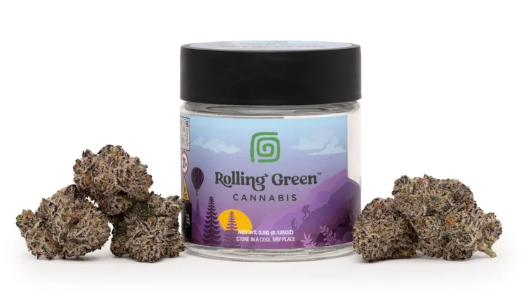 Photograph of product: Rolling Green | White Chocolate Chip | Flower - 3.5g
