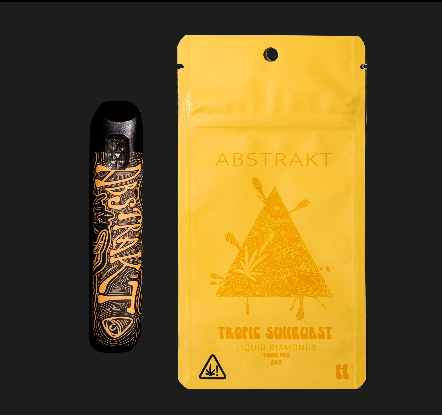Photograph of product: ABSTRAKT - BANDIT - DISPOSABLE DIAMONDS - 1G - TROPIC SUNBURST - Oui'd