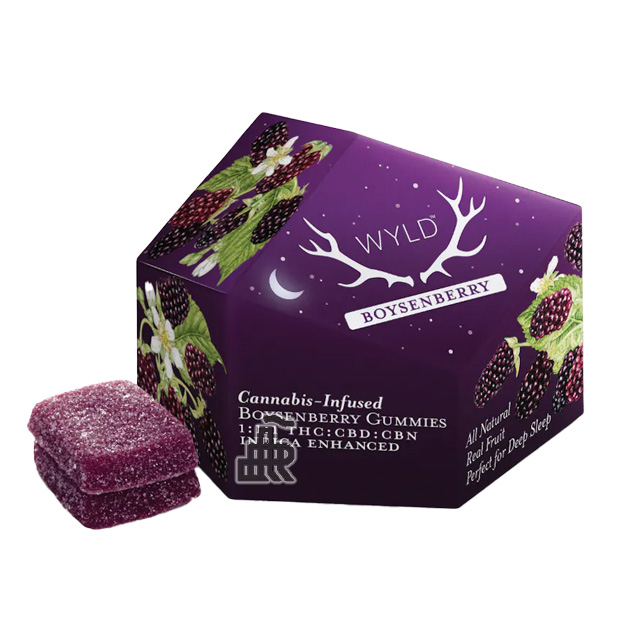 Photograph of product: Boysenberry | 2:1:1 (Thc:Cbd:Cbn) | 10pc