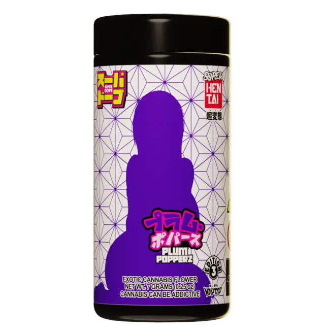 Photograph of product: Super Dope | Plum Popperz | 2.184% terps - 7g