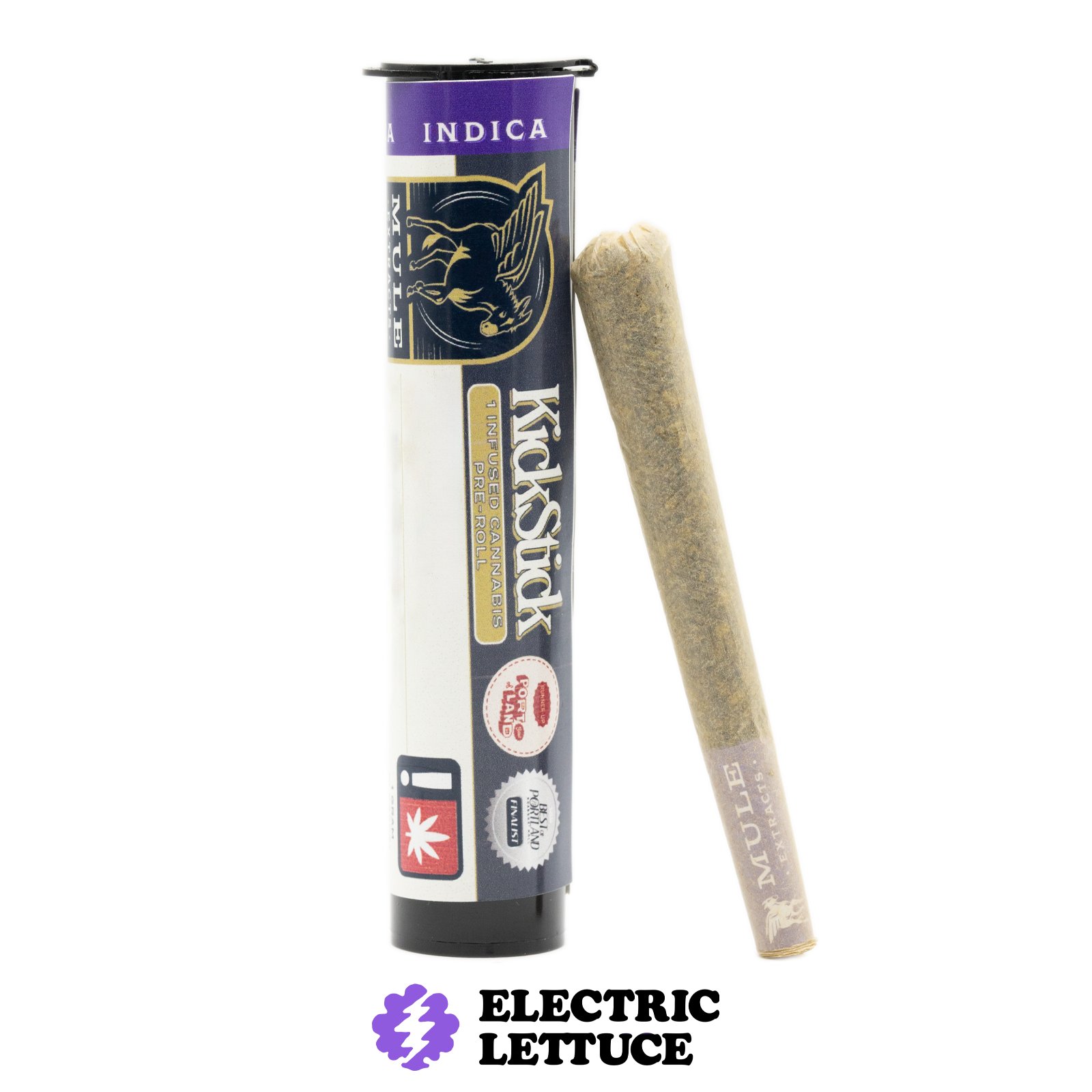 Photograph of product: Mule Extracts Apple Slapz x Strawberry Guava Infused Pre-Roll 1g