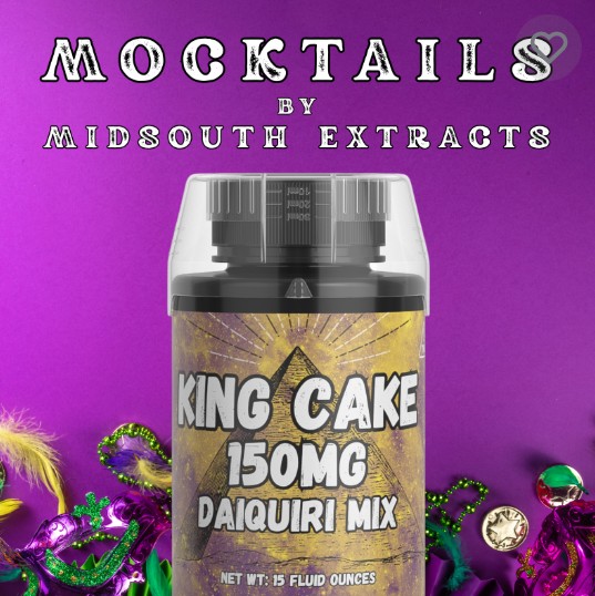 Photograph of product: MidSouth Extracts | 150mg | King Cake Daiquiri Mocktail Mix