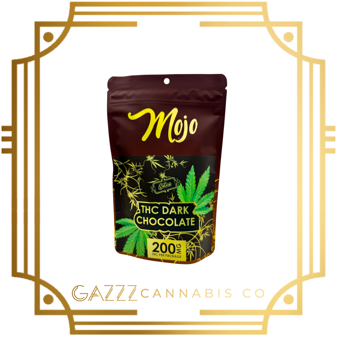 Photograph of product: Edible - Mojo | Chocolate Bites 200 mg | 10-Pck - Dark Chocolate