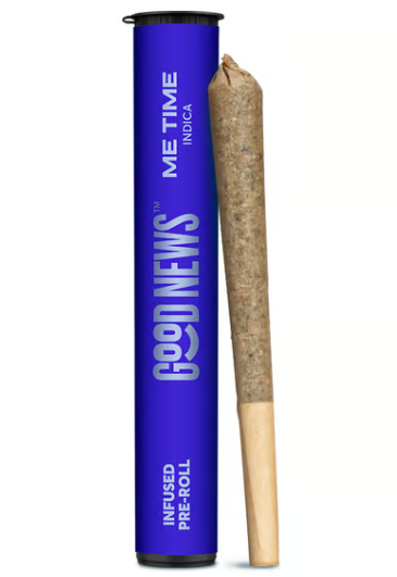 Photograph of product: Good News Me Time 1g Infused Pre-Roll