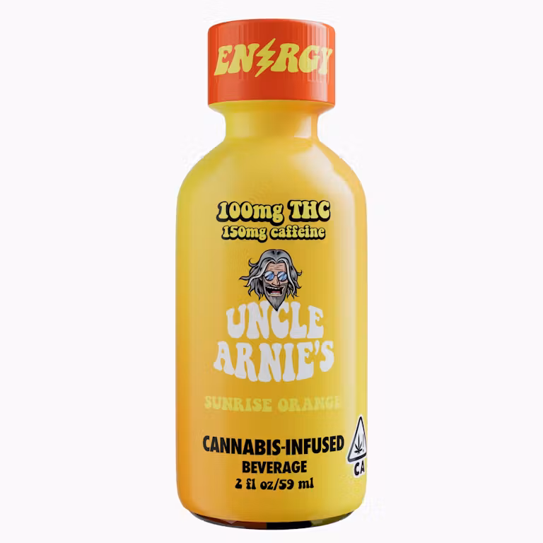 Photograph of product: Energy Orange Sunrise - 100mg 2oz Drink | Uncle Arnie's