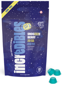 Photograph of product: SNOOZZZEBERRY 5:1 CBN GUMMY 10 PK
