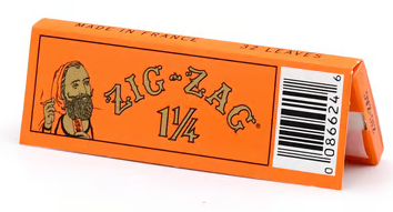Photograph of product: Zig Zag | 1 1/4 French Orange Rolling Papers
