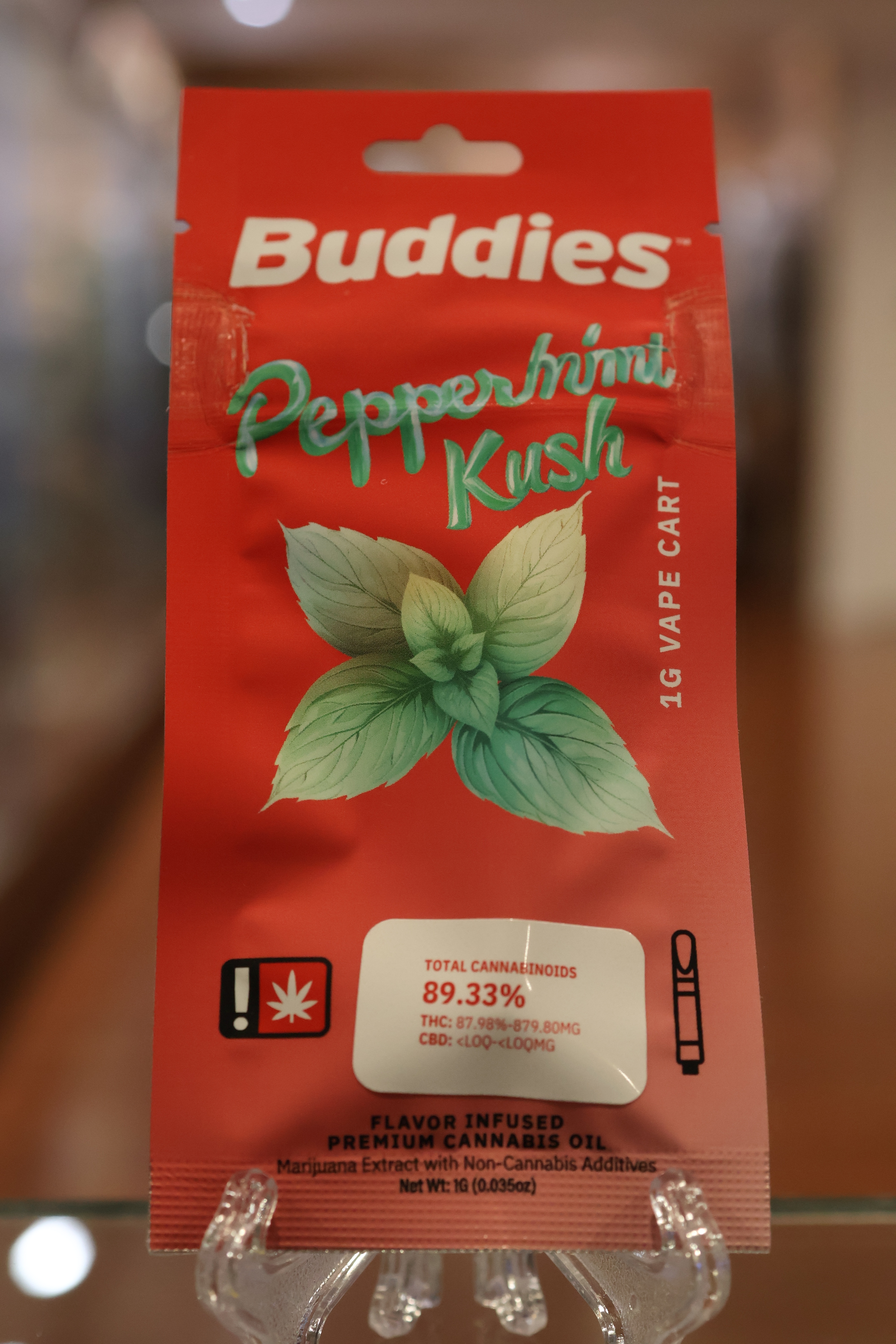 Photograph of product: Peppermint Kush Flavored Cart. (Buddies)