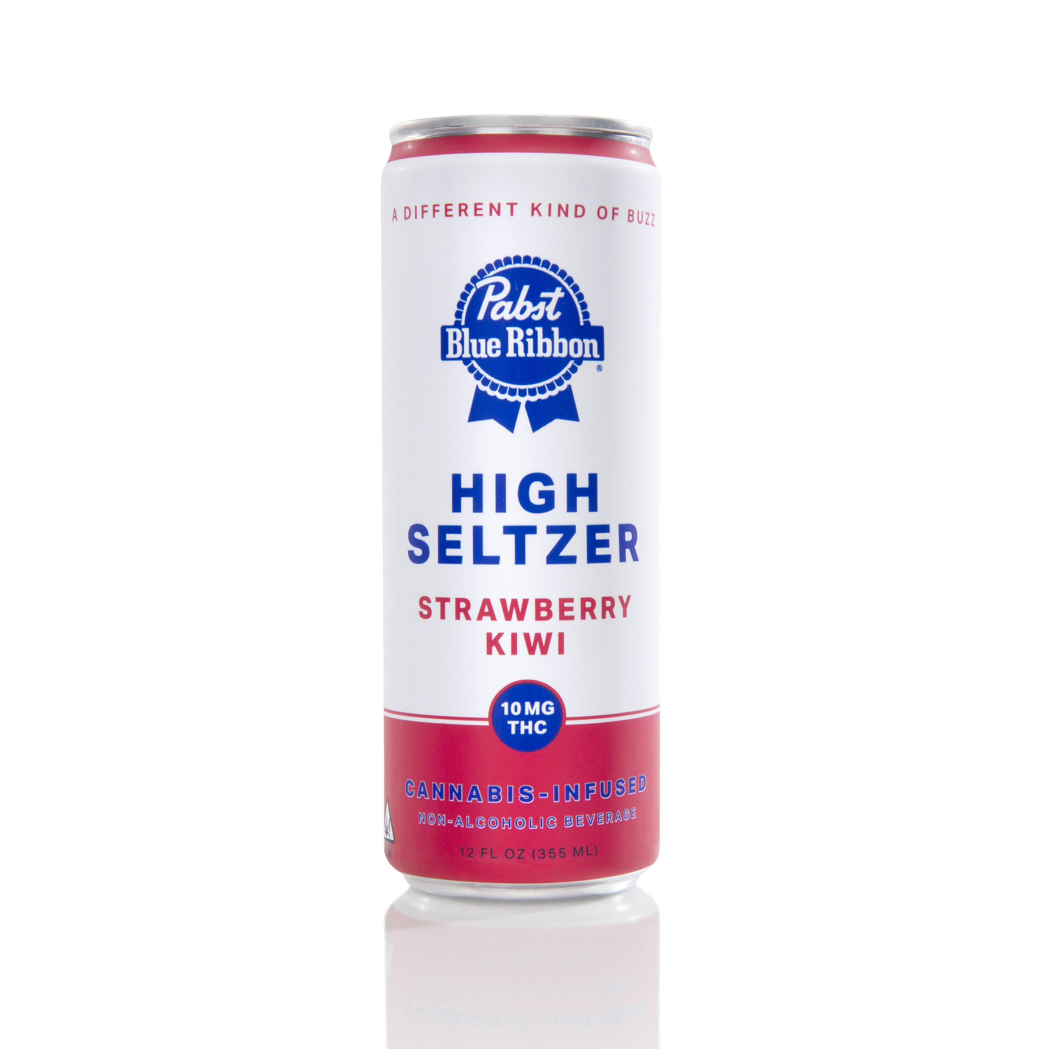 Photograph of Product: PABST | PBR Infused High Seltzer - STRAWBERRY KIWI | 10mg | Single Can