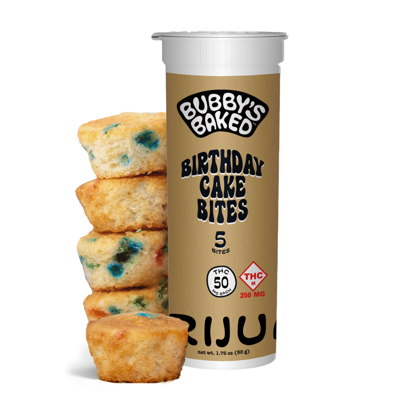 Photograph of product: 250mg Bites | Birthday Cake