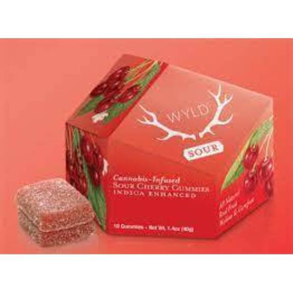Photograph of product: WYLD - Sour Cherry 100mg Gummies