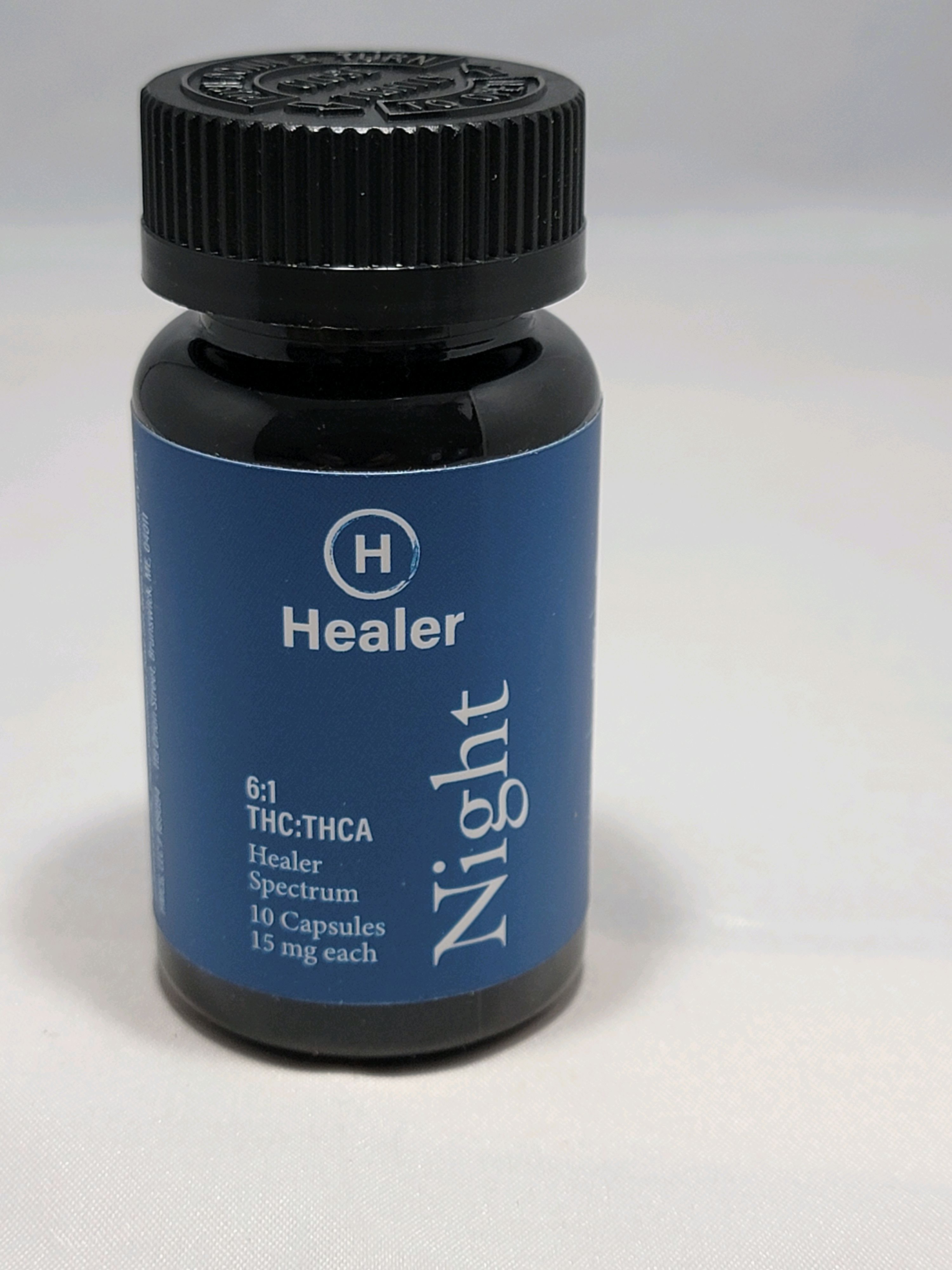 Photograph of product: Healer Night 15 mg (10 capsules)
