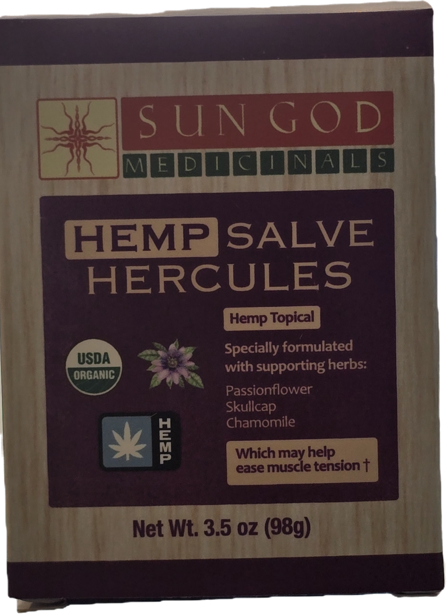 Photograph of product: Sun God Medicinals | 3.5 OZ Hercules Hemp Salve |Topical |
