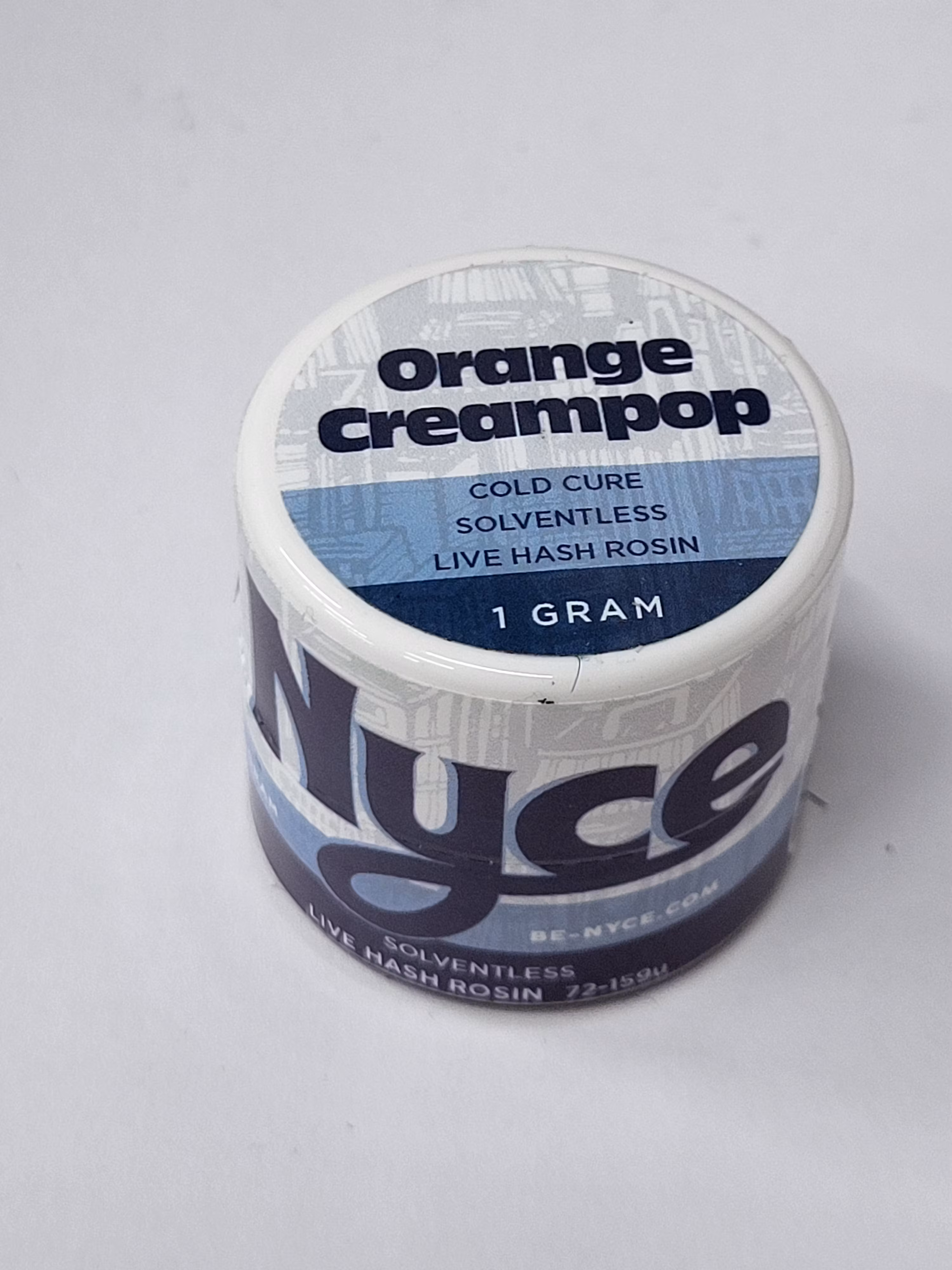 Photograph of product: Nyce Live Rosin Orange Creampop