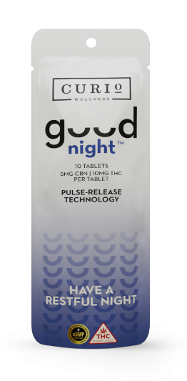 Photograph of Product: Good Night Sleep Tablets 10:5 THC:CBN 10mg
