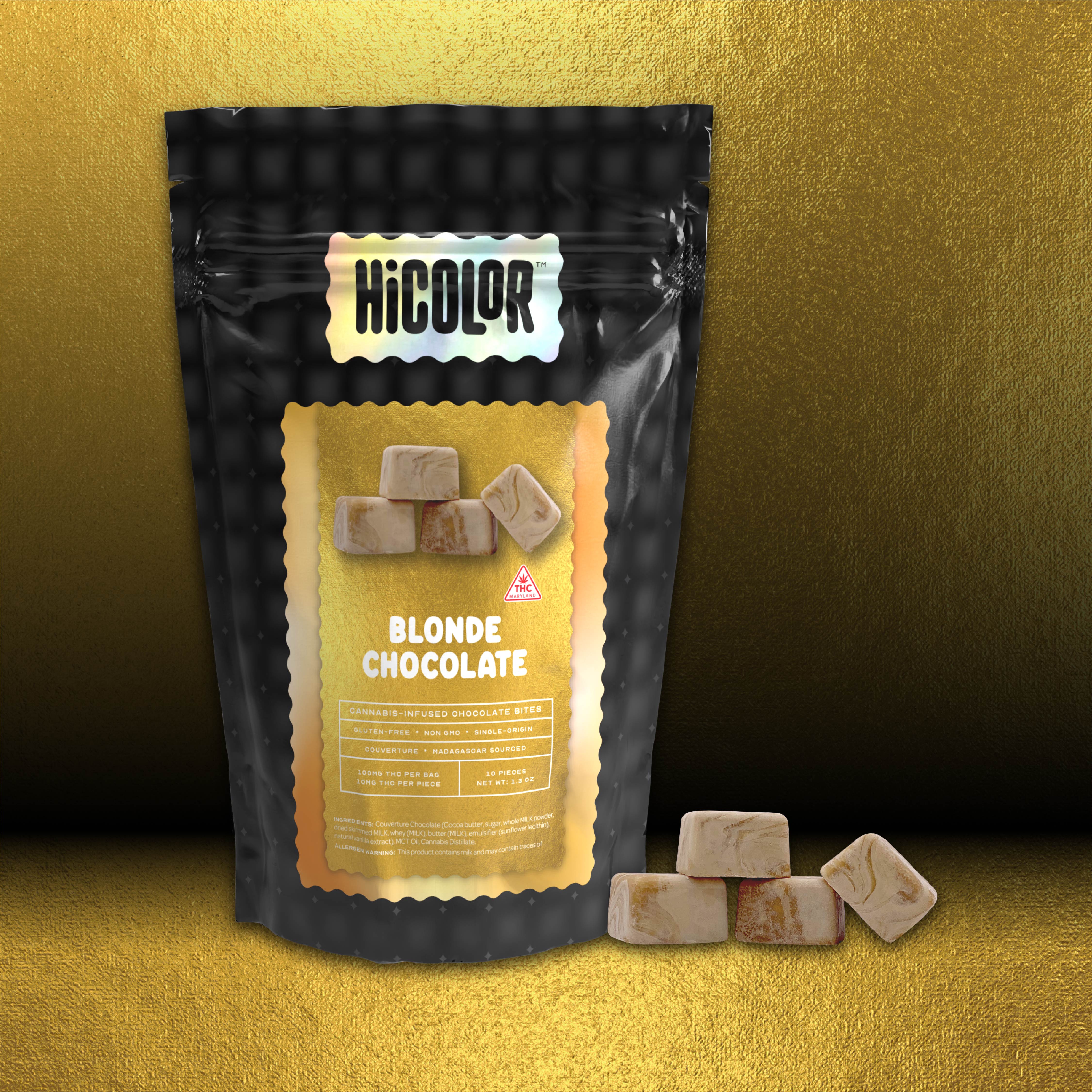 Photograph of product: HC Blonde Chocolate 100mg $15