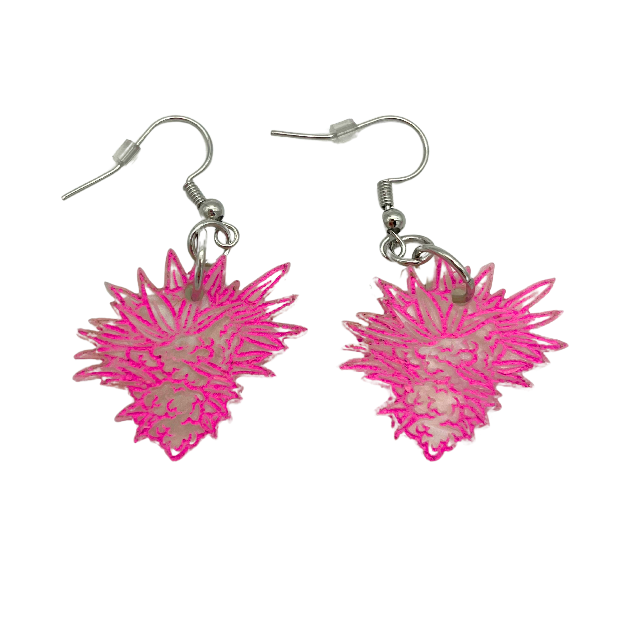 Photograph of Product: Kind Bud Dangle Earrings | Violet Fog & Bubblegum Gelato