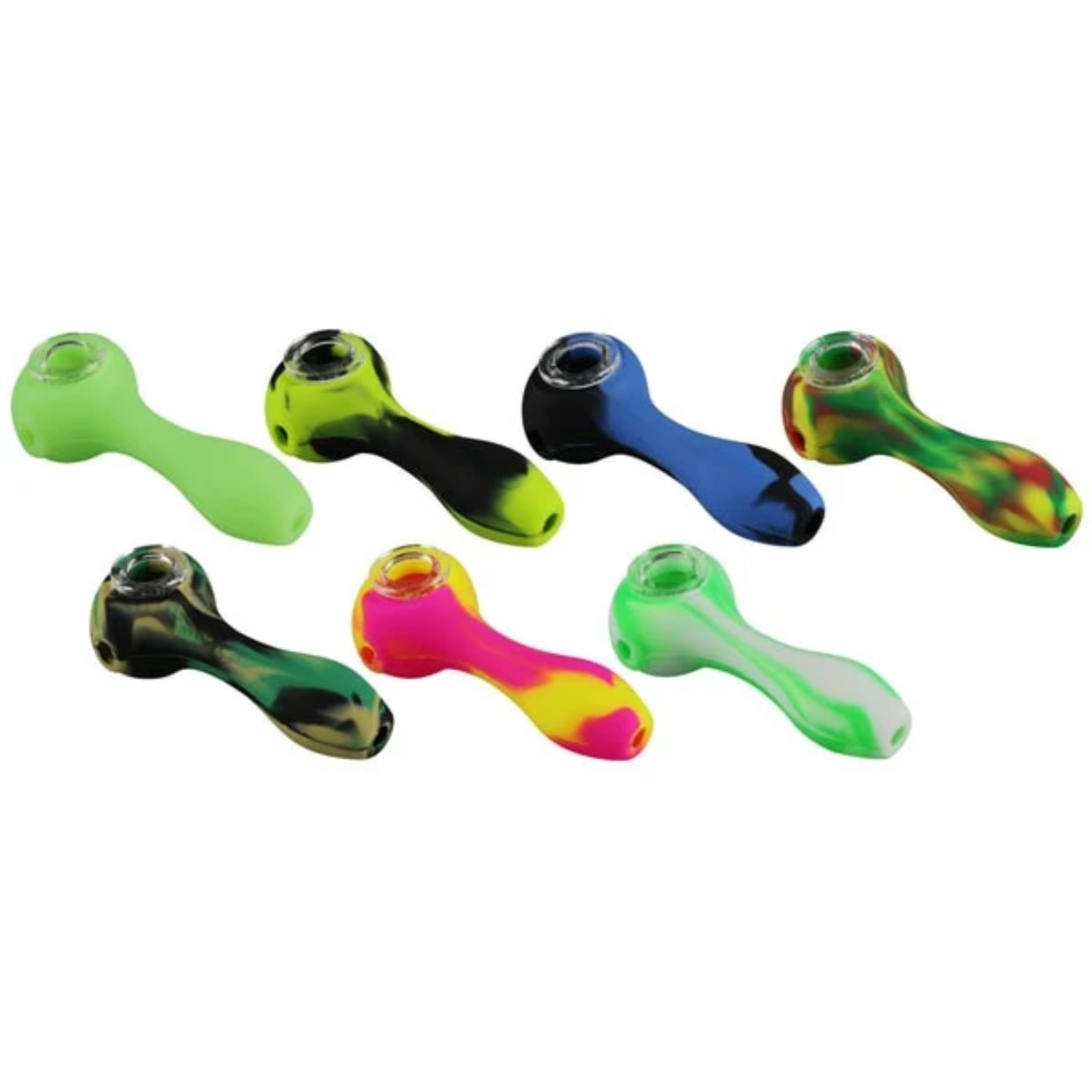 Photograph of product: Pipe | Silicone Hand Pipe 4.5" | AFG