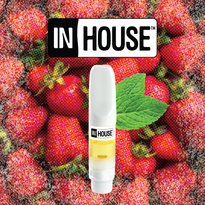 Photograph of product: In House Strawberry-Vape Cart-.5g