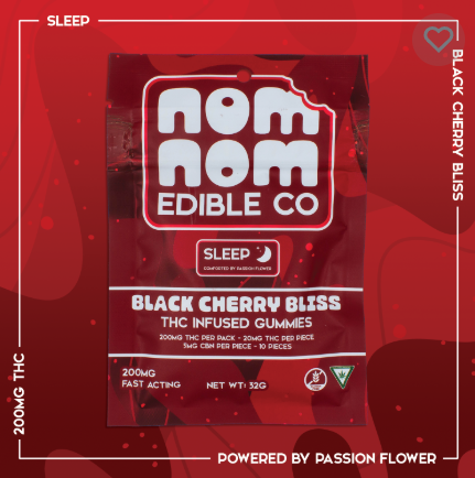 Photograph of Product: Nom Nom - Sleep Black Cherry Bliss - 200mg