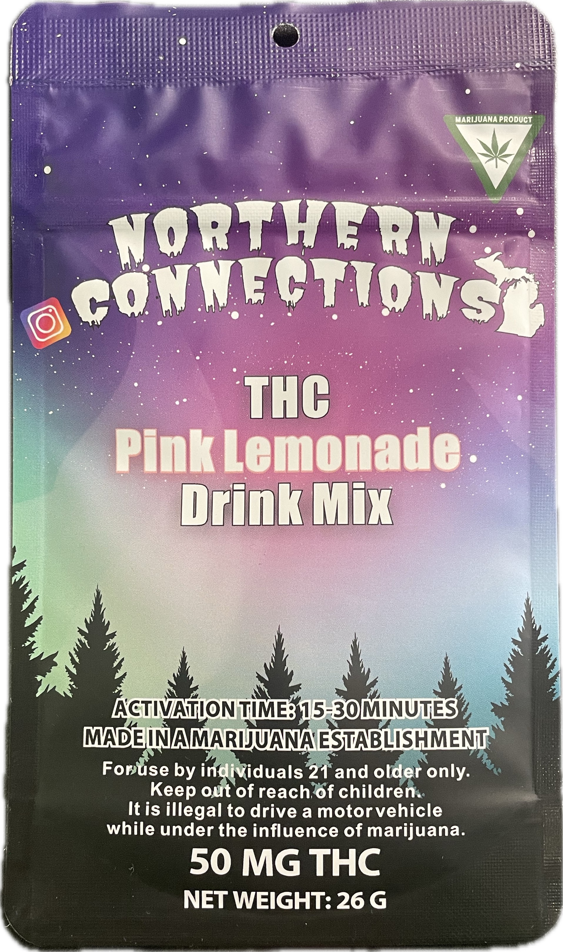 Photograph of product: Northern Connections - Strawberry Lemonade Drink Mix- 200mg