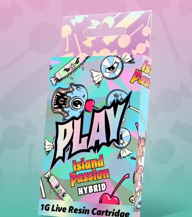 Photograph of product: PLAY LIVE RESIN CART | ISLAND PASSION