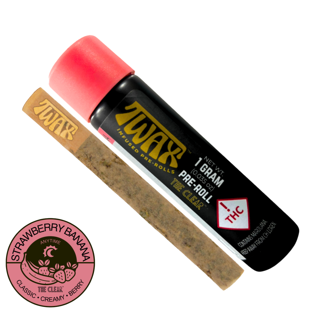 Photograph of product: TWAX | Strawberry Banana | Infused | Preroll 1g
