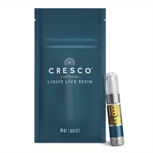 Photograph of product: Cresco | Liquid Live Resin 510 Cart | Rest | Red Bulls x Kush Mints | 1g