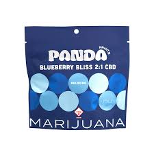 Photograph of product: Panda - Blueberry Bliss - 2:1 CBD:TH-oui - Gummies - 100mg (20pk)