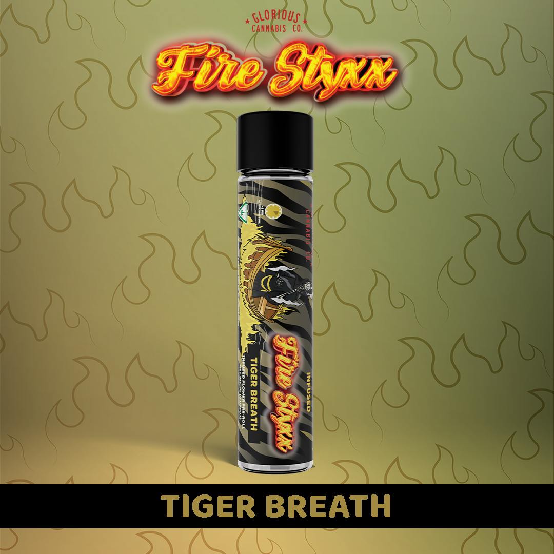 Photograph of product: Fire Styxx - Tigers Breath 1G Infused Pre-Roll