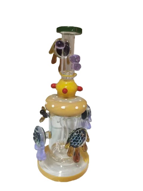 Photograph of product: Gooey Honey Comb Water Bong - 8 1/2in - 