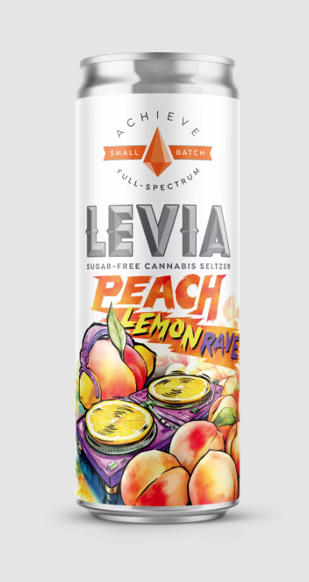 Photograph of product: Peach Lemon-Rave Seltzer 5mg (Seasonal)