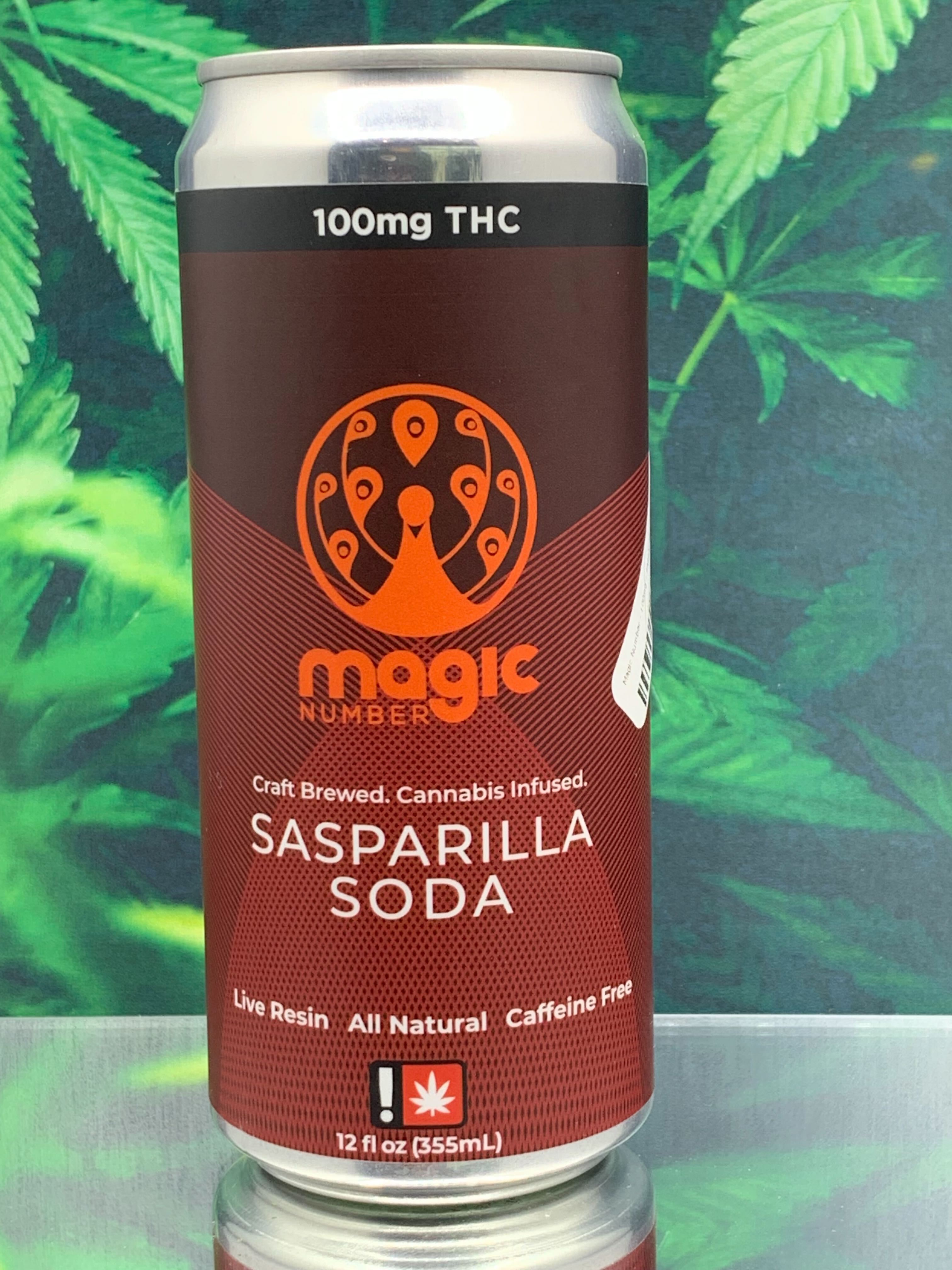 Photograph of product: Live Resin Soda | Sasparilla | 100mg