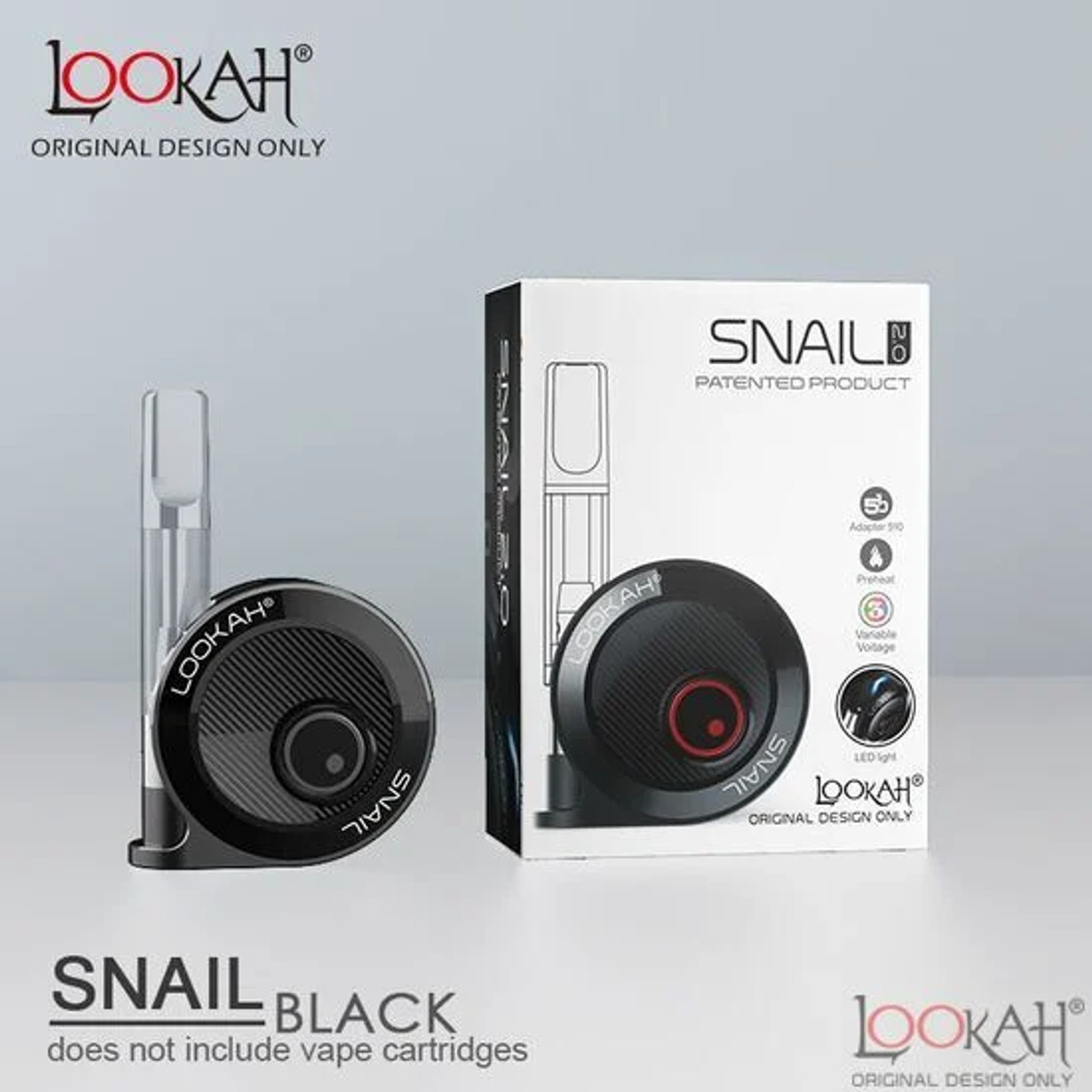 Photograph of product: Snail - BLACK Variable Voltage Cartridge Battery