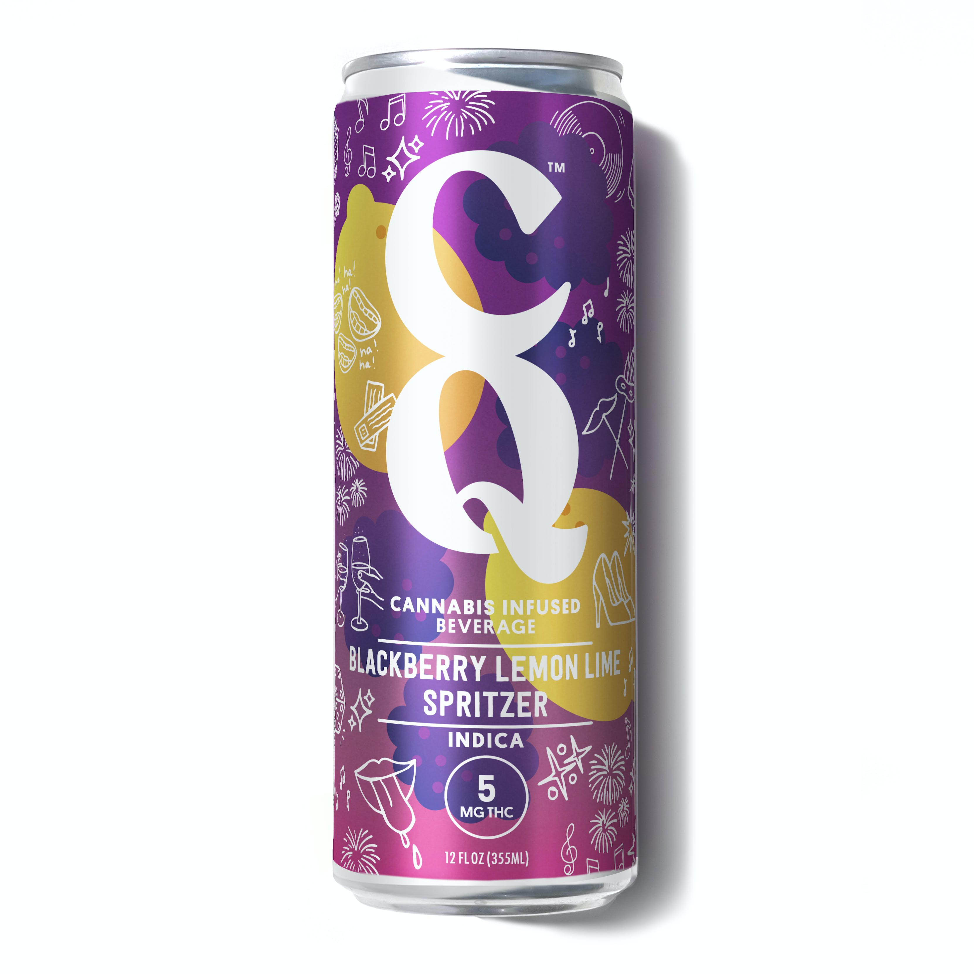 Photograph of product: Blackberry Lemon Lime Spritzer | 1 Pack | 5mg