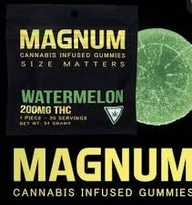 Photograph of Product: AU Magnum: Watermelon 200MG Gummies