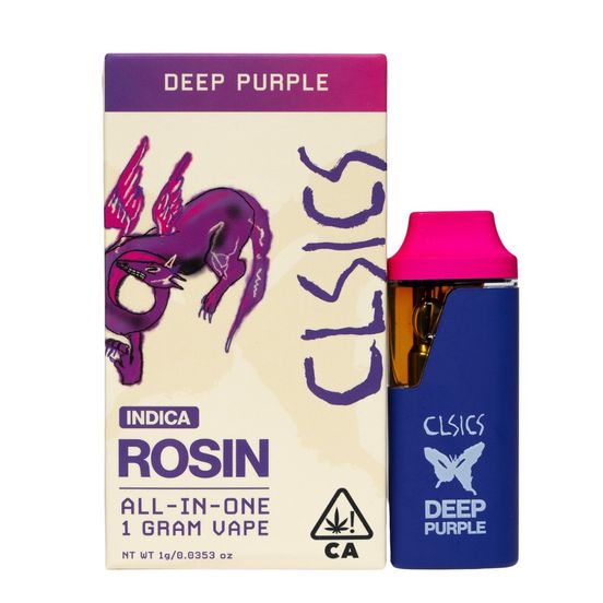 Photograph of product: CLSICS Live Rosin AIO Vape Deep Purple 1g - 