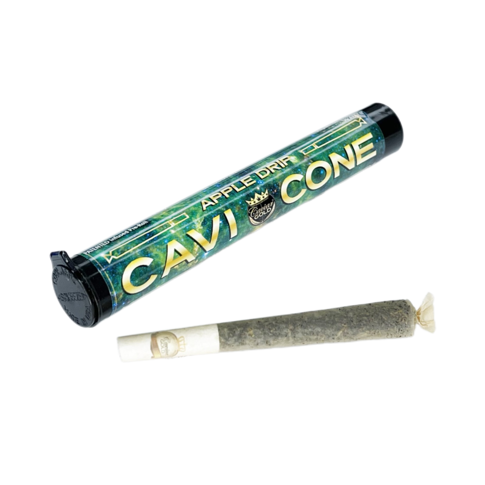 Photograph of product: Apple Drip Infused Pre-Roll | 1.5g | Cavi Cone