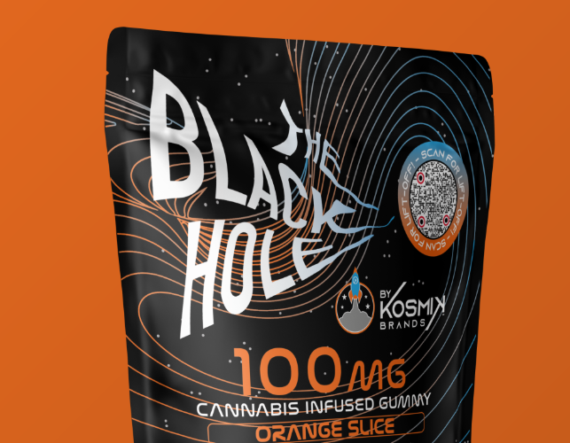 Photograph of product: Black Hole - Orange Slice - 100mg