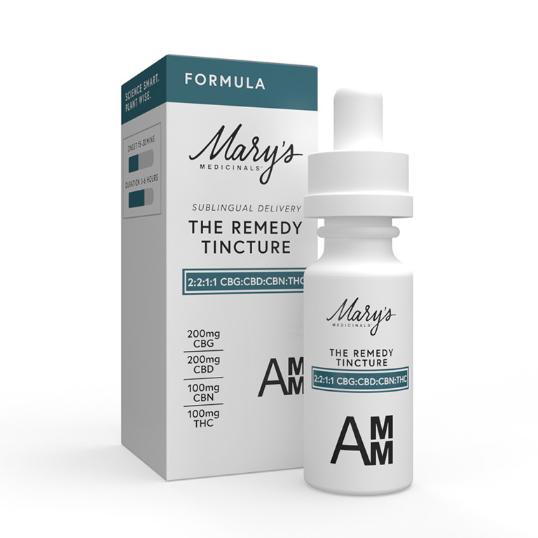 Photograph of product: Mary's Medicinals - Tincture - Drops - Formula - 2:2:1:1 CBG:CBD:CBN:TH-oui - 100MG