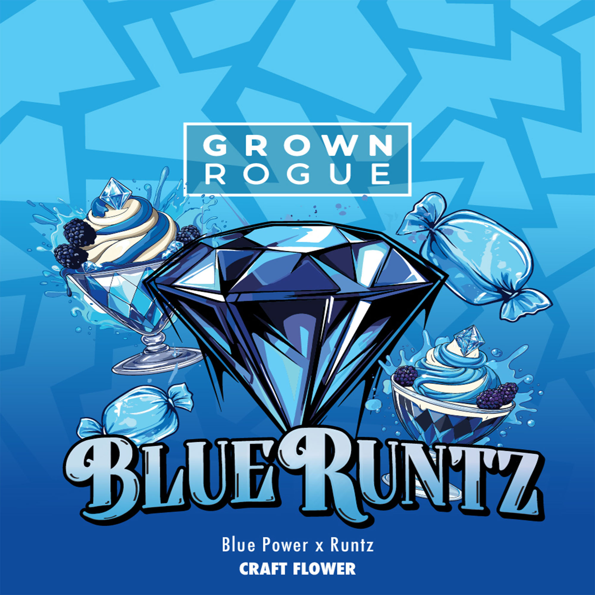 Photograph of product: DELI - Grown Rogue - Blue Runtz - 28g