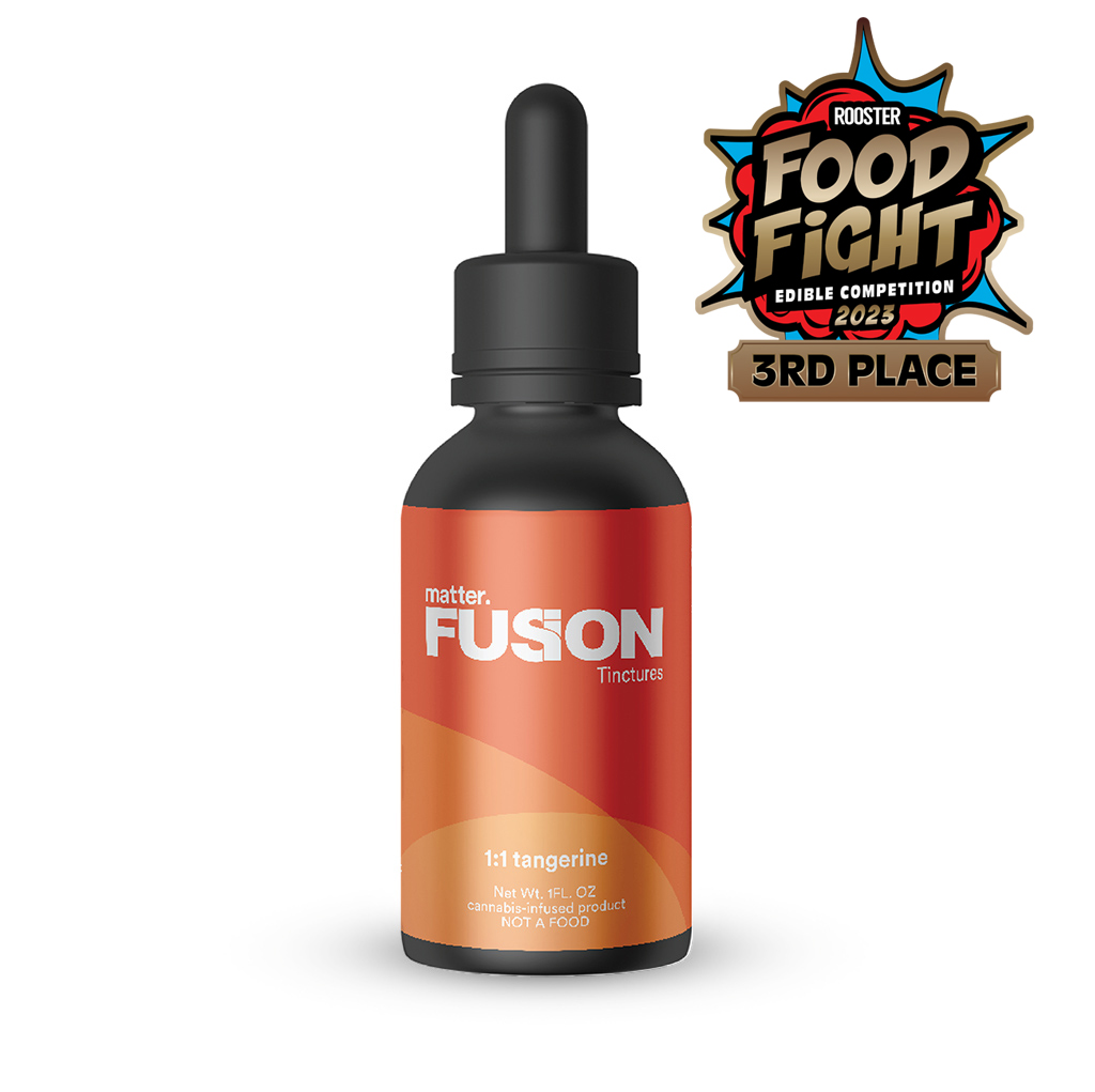 Photograph of product: matter. | Tincture | 1:1 CBD:TH-oui | Tangerine | 100MG