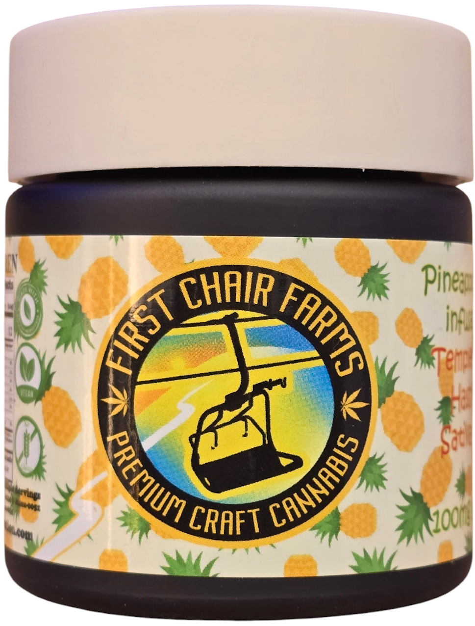 Photograph of product: First Chair - Pineapple Gummy - au chocolat Rosin 100MG