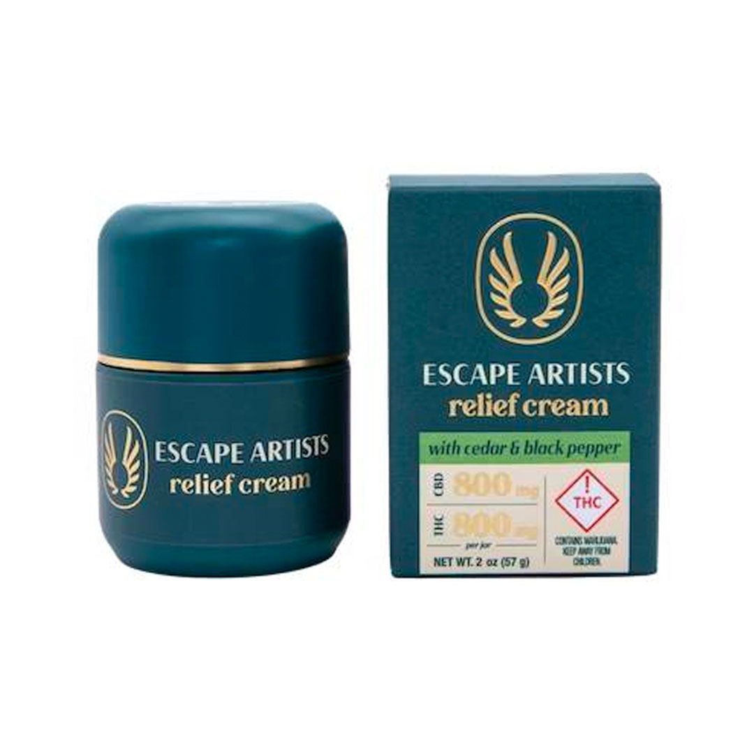 Photograph of Product: Escape Artists | Peak Potency Cream | Cedar & Black Pepper 2:1:2 (800mg:400:800mg)