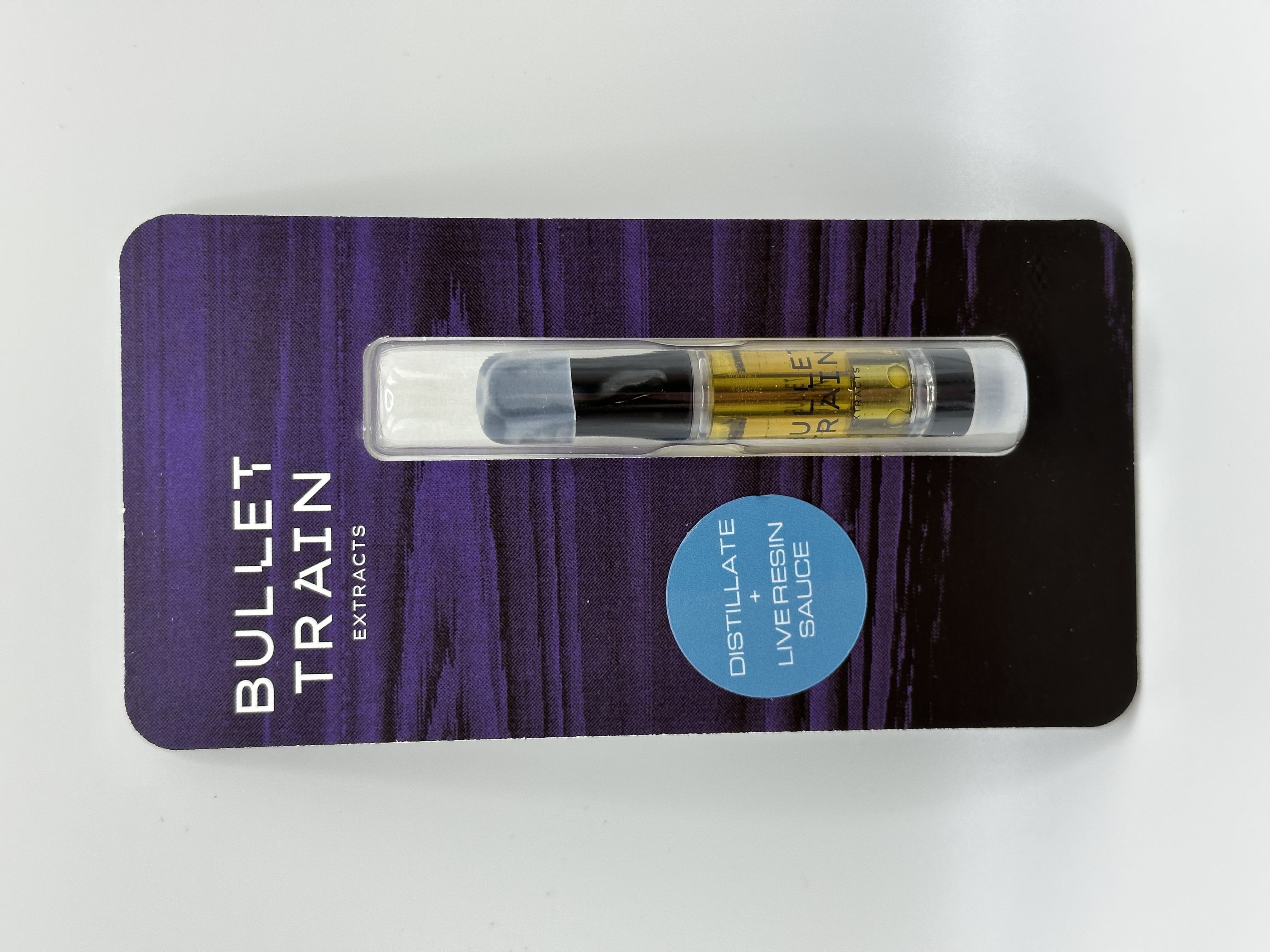 Photograph of product: Blueberry Cupcake | 1g | Live Resin Infused Vape | Bullet Train
